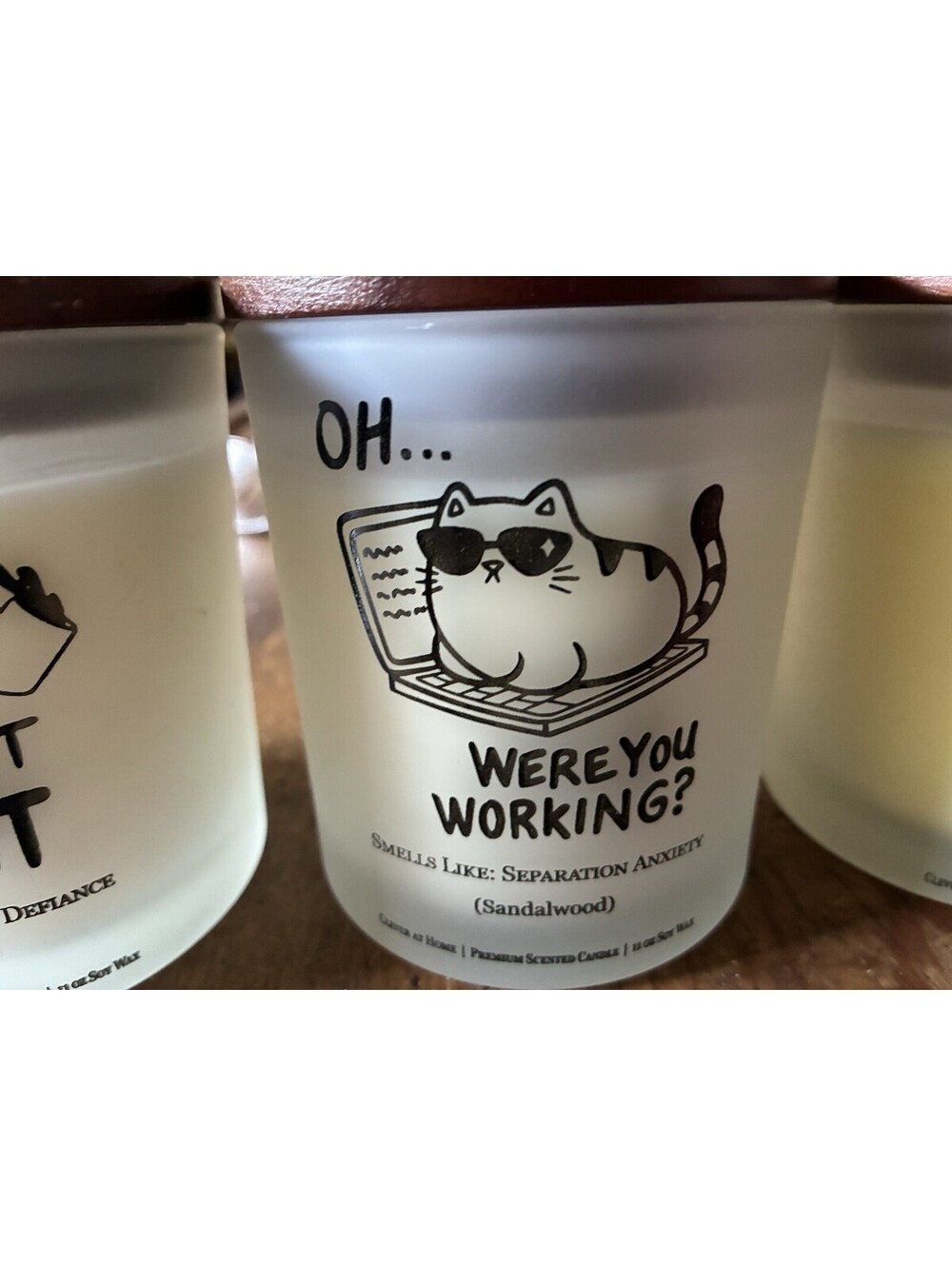 Clever At Home Were you working? Soy candle. See pics.
